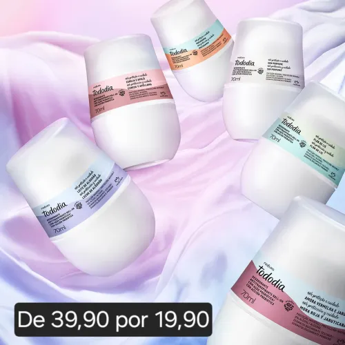 Desodorantes linha natura todo dia