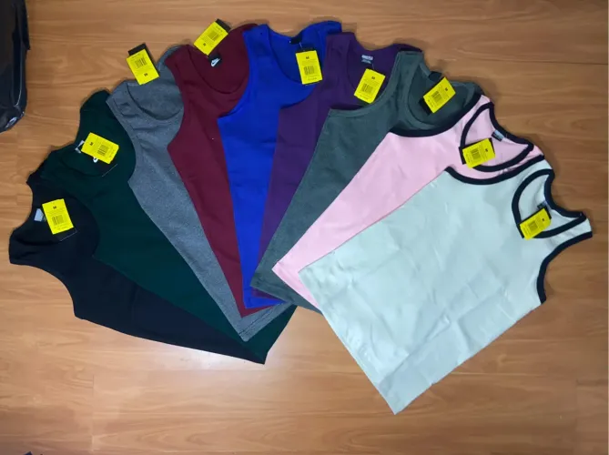 Camisas de Algodão - Pacote com 8 peças