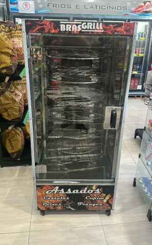 Máquina Assar Frangos Profissional Giratória