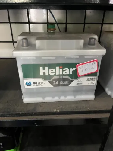 Bateria Heliar EFB 60 Amperes.