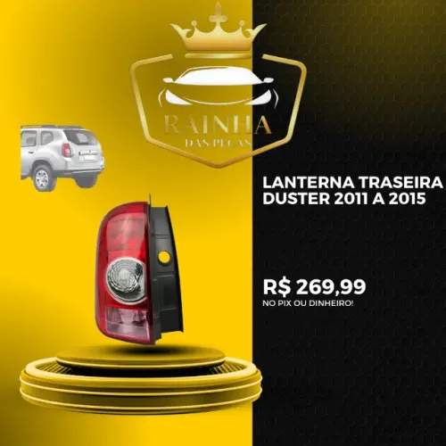 Lanterna traseira Duster 2011 a 2015
