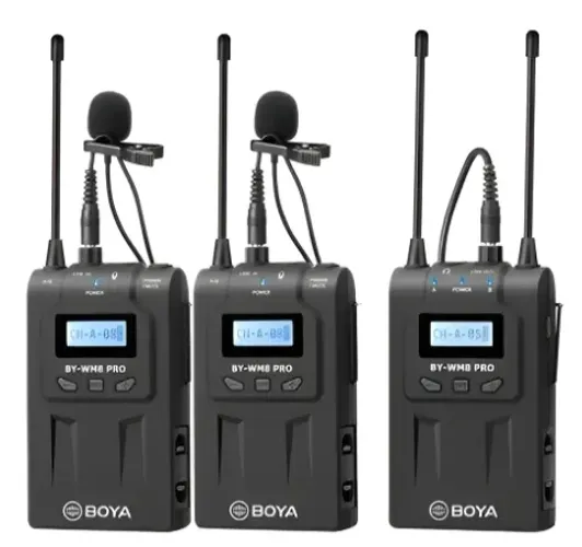 Microfones Boya BY-WM8 Pro K2 Condensador Omnidirecional cor preto