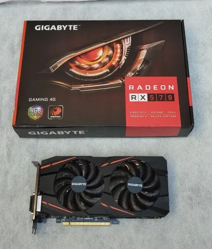 Placa de Vídeo Gigabyte Radeon RX 570 Gaming 4GB