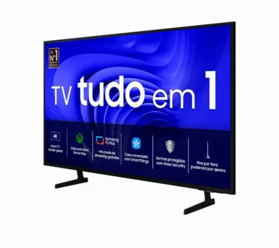 Smart TV 50" 4K Ultra HD Samsung 50DU7700 com processador Crystal 4K NOVA LACRADA 
