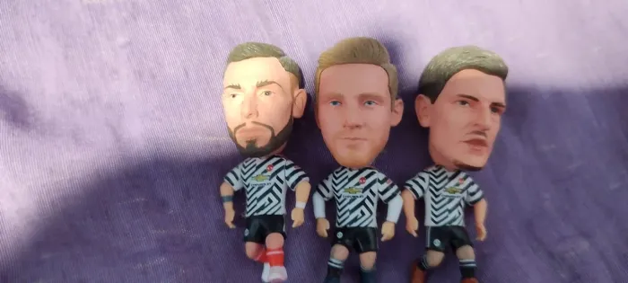 Bonecos de Futebol Manchester United - Coleção 3 jogadores 