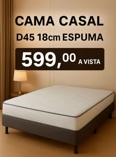 Cama Box Casal Acoplada D45x18