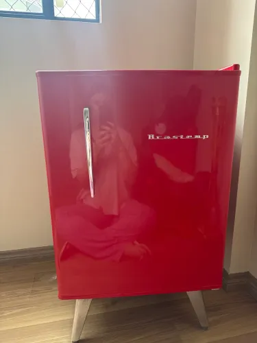 Geladeira Retrô Brastemp - Vermelha - PERFEITA!