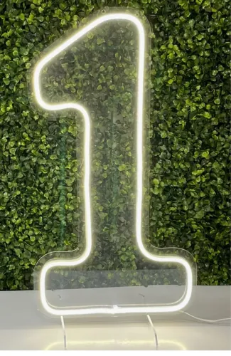 Luminária Neon Número 1 para Decoração