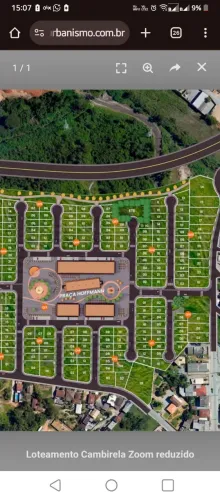 Lote 225m2 PORTAL CAMBIRELA- parcelado até 60X