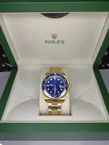 Relógio Rolex Submariner azul