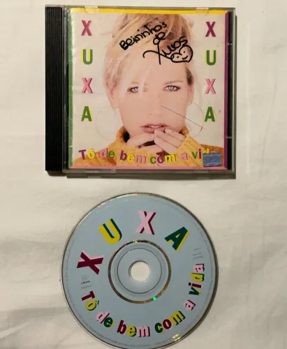 CD Xuxa Tô de bem com a vida, autografado