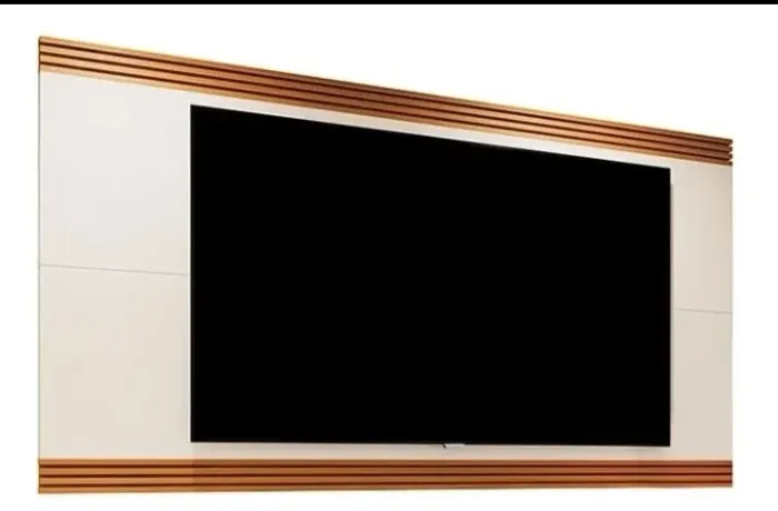 Painel off white/Cedro