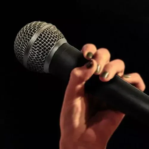 Microfone Com Fio Dinâmico Metal 5mts Black