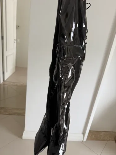 Bota schutz verniz salto agulha