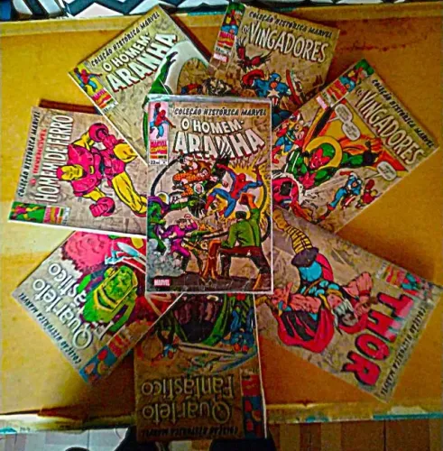 Coleção Histórica Marvel Homem-aranha H De Ferro Thor Vingadores Quarteto 8 VOL PARTICULAR