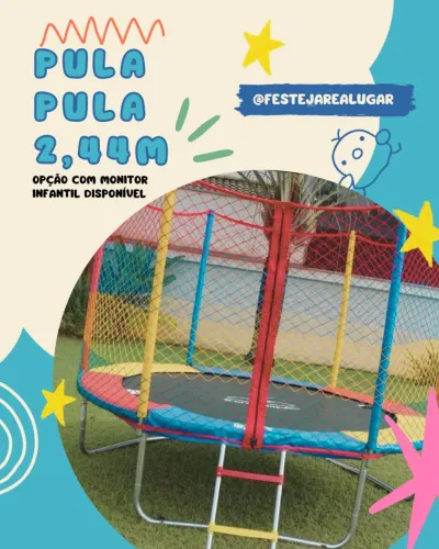 Aluguel de Pula Pula trampolim  2,44m 