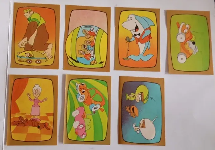 7 Figurinhas Álbum HB 78 ( Hanna Barbera )
