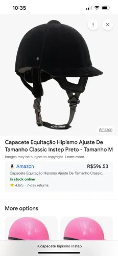 CAPACETE HIPISMO NÚMERO 54 INSTEP