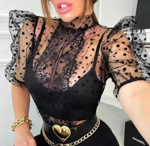 Body de renda preto