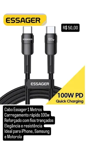 Cabo Essager tipo C 100W