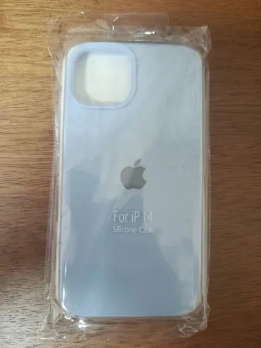 Capinha Silicone Aveludada iPhone 14 Azul Claro - Nova Na Embalagem