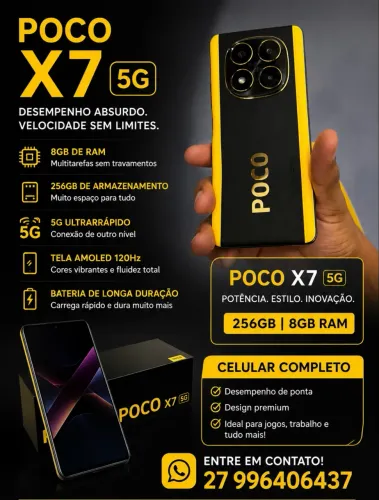 Poco x7 5g 256gb 8gb ram 