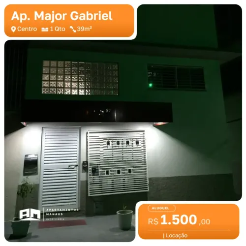 Apto Centro de 1 Quarto e mobiliado