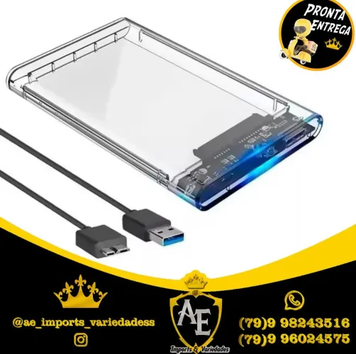 Case para HD 3.0 Transparente