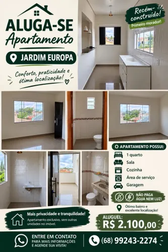 Apartamento não paga luz nem água