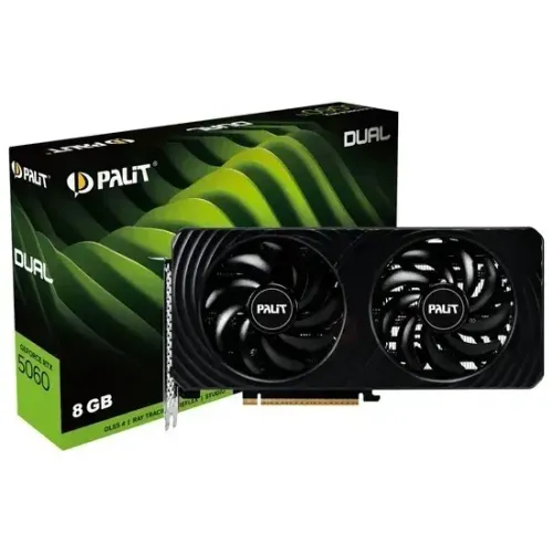 Placa de Vídeo Palit GeForce RTX5060 Dual 8GB GDDR7 PCI-Express - Lacrado na caixa!