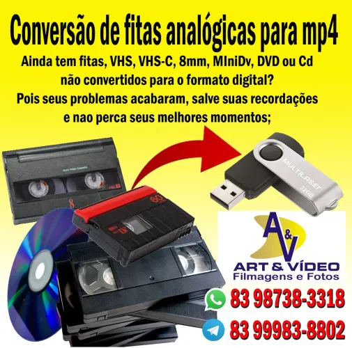 Conversão de VHS para pendrive