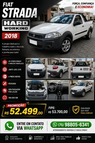 Fiat Strada Working Hard 1.4 Fire Flex 8V CS 2018