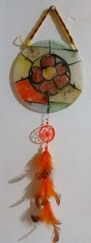 Mandalas decorativas em vidro fusão 