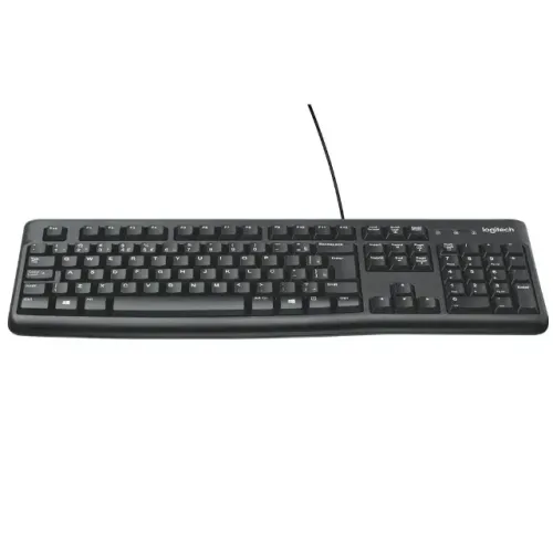TECLADO OFFICE COM FIO USB PRETO LOGITECH K120 - LOJA DADO DIGITAL