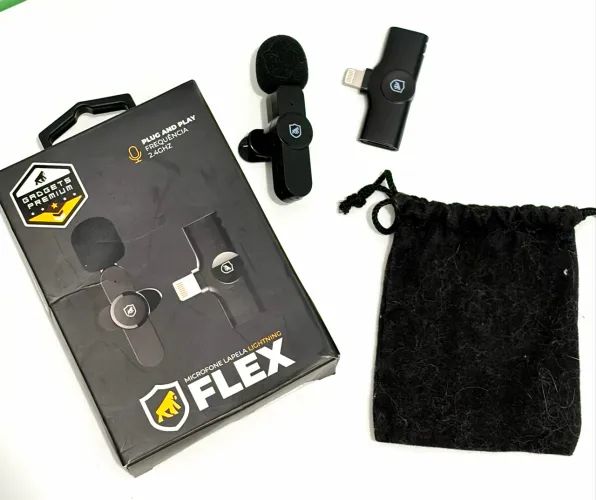 MICROFONE LAPELA GSHIELD FLEX - LIGHTNING