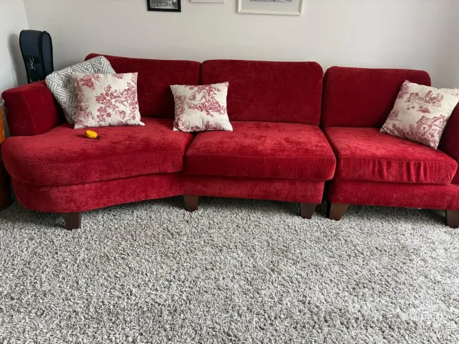 Sofá modular em Suede