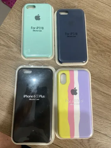 Capinhas Silicone iPhone 6S Plus / 7 / 8 / X / XS - Novas!