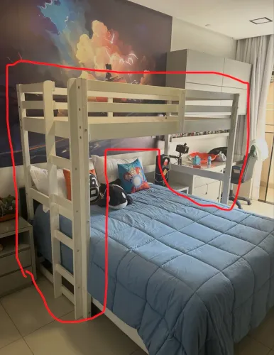 Beliche infantil para doação