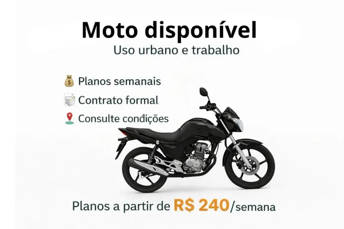 Aluguel de motos.