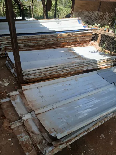 Telhas de zinco para tapume
