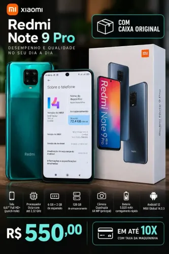 Celular redmi note 9 pro