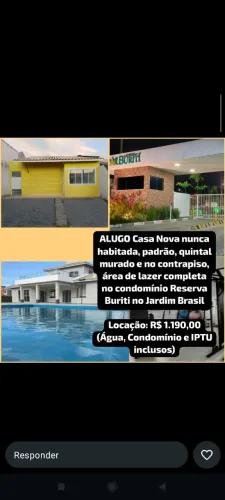 Casas pra vender e apartamento e locação