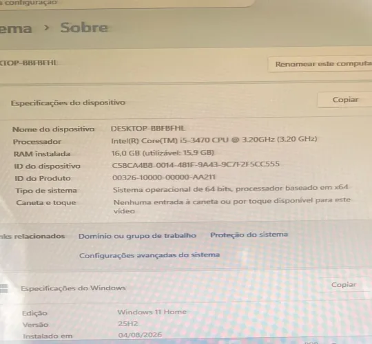 Pc gamer com placa de vídeo para retirar peça