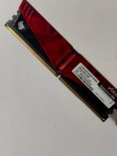 MEMORIA T-FORCE VULCAN PICHAU, 8GB (1X8), DDR4, 2666MHZ, VERMELHA