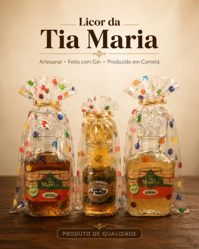 Venda de licores artesanais