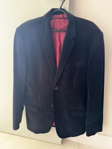 Blaser de veludo preto