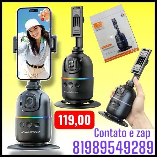 Estabilizador Gimbal de Celular Portátil com IA H'Maston ZB05
