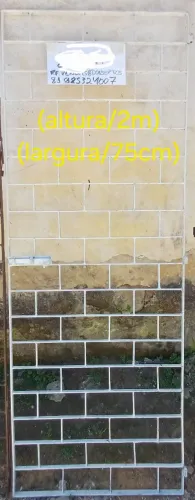 Grade de aço (altura 2m/75cm, largura)
