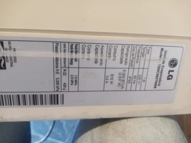 Ar condicionado LG "Usado" 