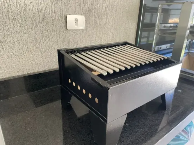 Mini Parrilla Argentina com refratário e grelha inox